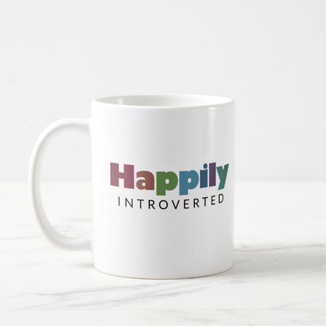 Happily Introverted Coffee Mug (Left)