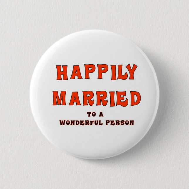 HAPPILY MARRIED BUTTON (Front)