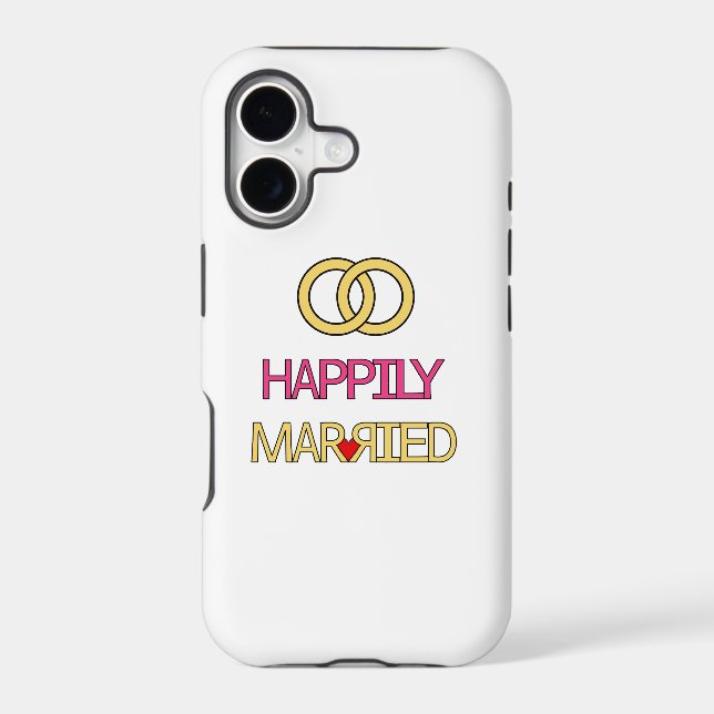 Happily Married Iphone Case (Back)