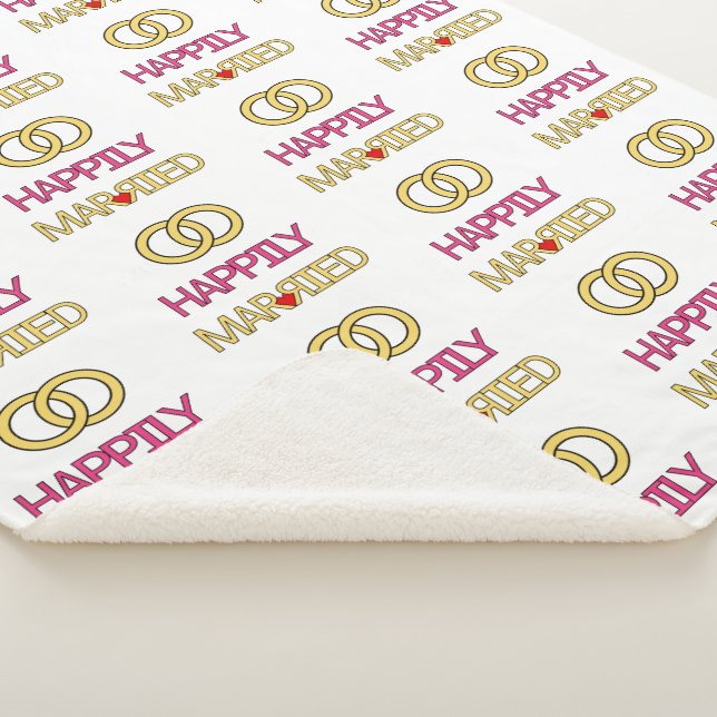 Happily Married Sherpa Blanket (3/4)