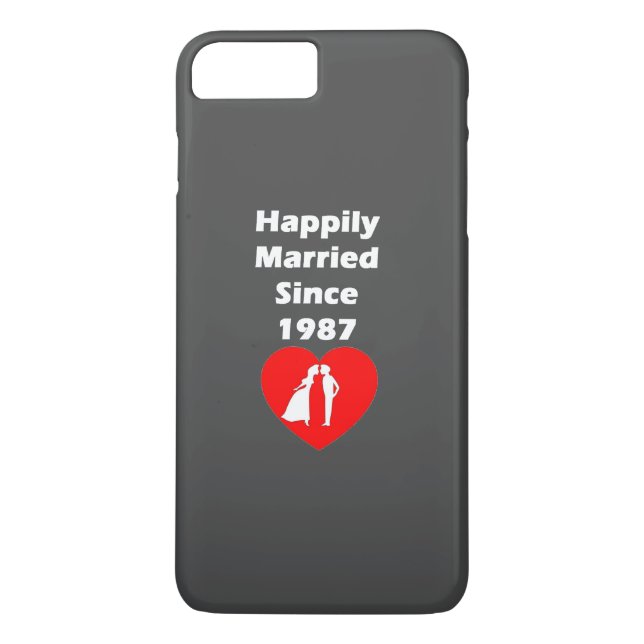 Happily Married Since 1987 Case-Mate iPhone Case (Back)
