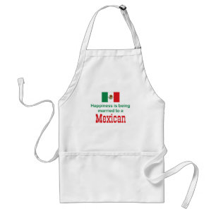 Happily Married To A Mexican Adult Apron