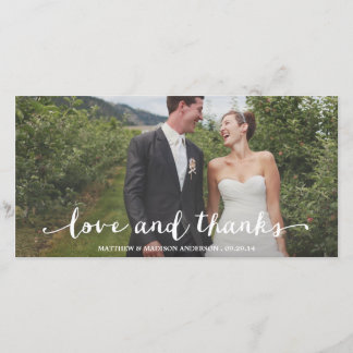 Happily Married | Wedding Thank You Photo Card