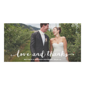Happily Married | Wedding Thank You Photo Card