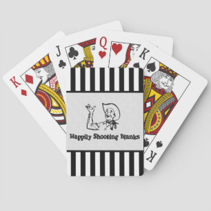 Happily Shooting Blanks Poker Cards