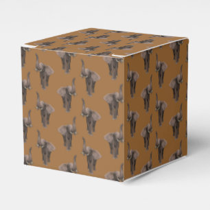 Happily Trumpeting Elephant Favor Boxes