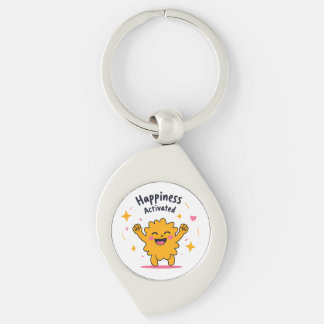 Happiness Activated – Cute Doodle Joy Character Keychain