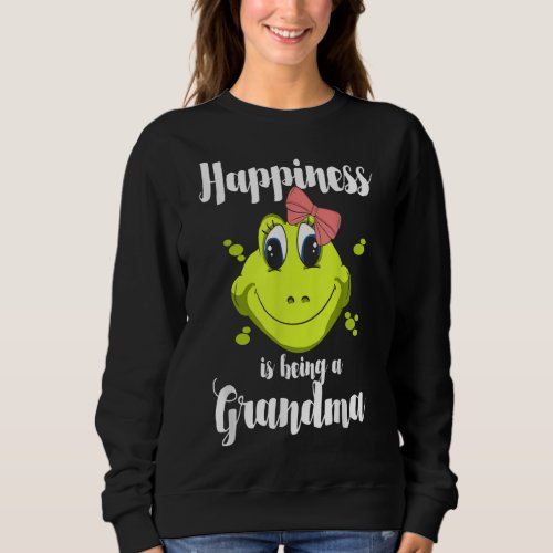 Happiness Being a Grandma Frog Lover Grandmor MP  Sweatshirt