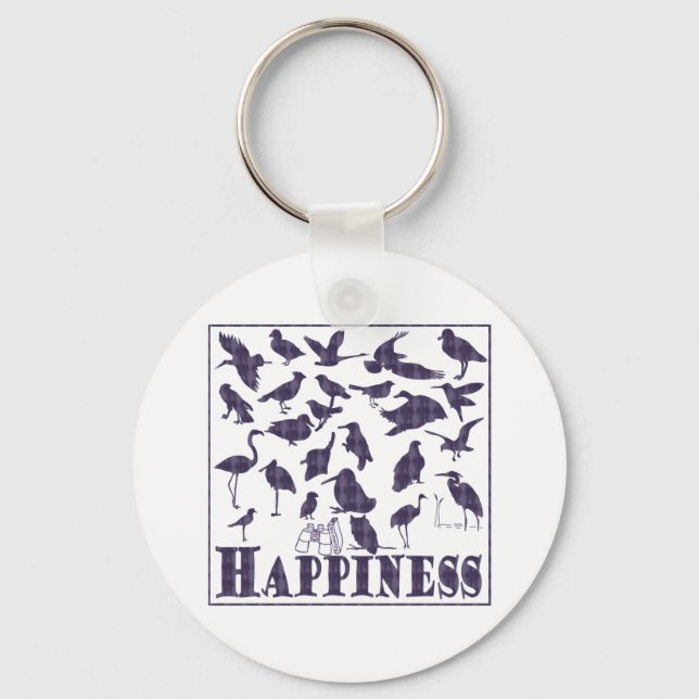 Happiness: Birds Keychain (Front)