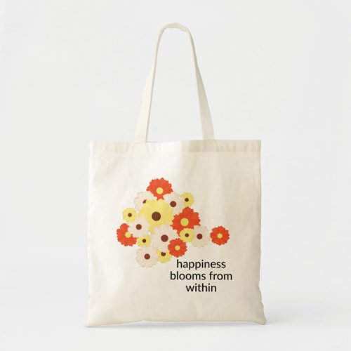 Happiness Blooms Daisy Tote Bag