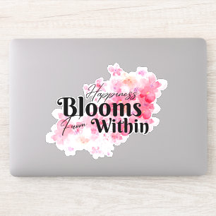 Happiness Blooms From Within Sticker