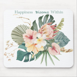 Happiness Blooms Within Mouse Pad