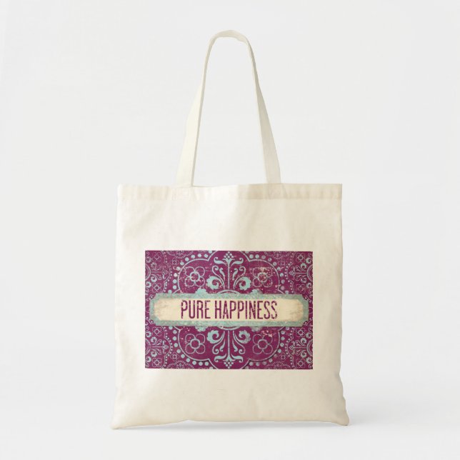 Happiness Budget Tote Bag (Front)
