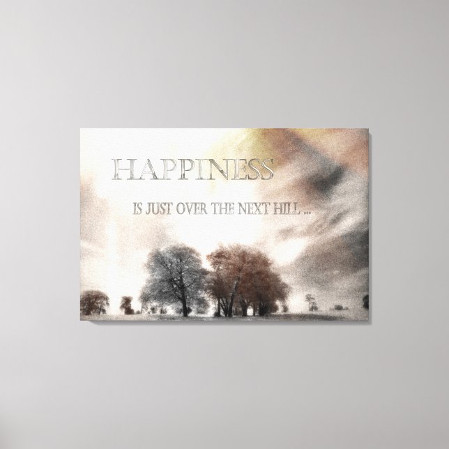 Happiness Canvas Print (Front)