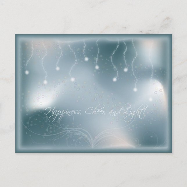Happiness Cheer and Light holiday card (Front)