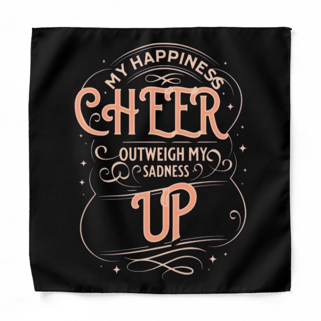  HAPPINESS CHEER UP HAND KERCHIEF  (Front)