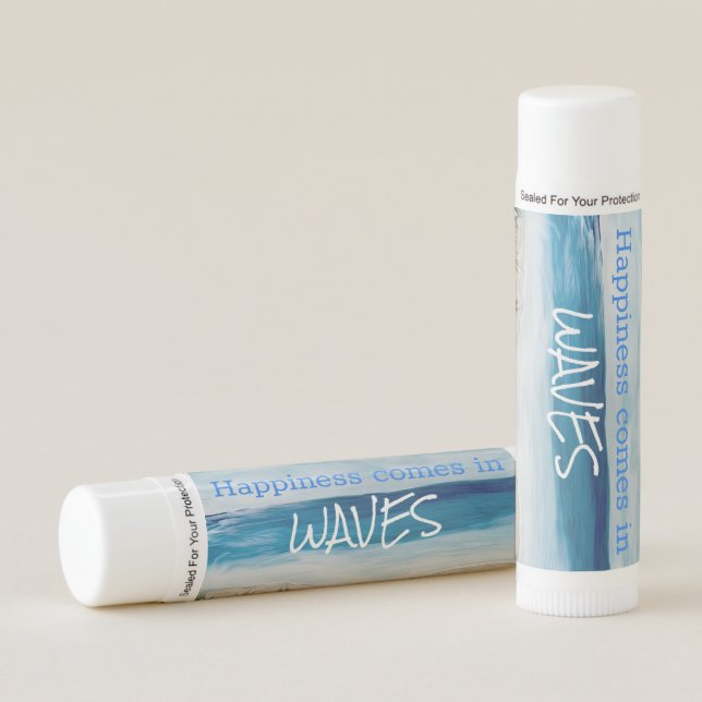 Happiness comes in waves Lip Balm (Front)