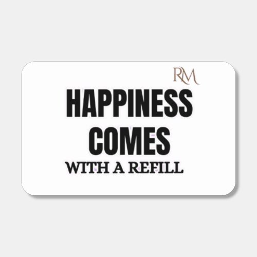 Happiness Comes With a Refill Funny Coffee Design Matchboxes