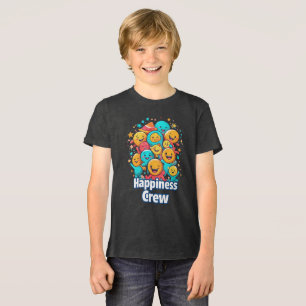 Happiness Crew – Cute Smiley Squad Youth T-Shirt Tri-Blend Shirt