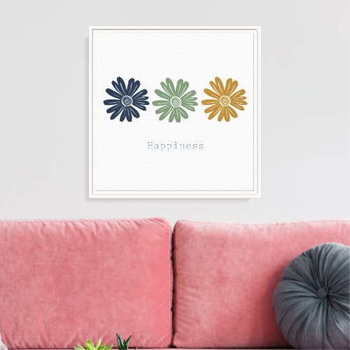 Happiness Daisies Canvas Print