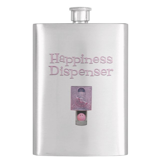 Happiness Dispenser Flask (Front)