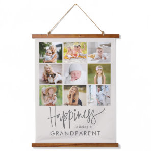 Happiness Editable Color Photo Wall Tapestry