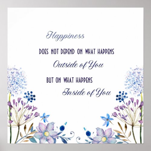 Happiness Feel Good Verse Poster