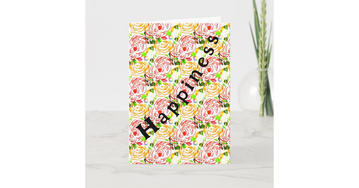 Happiness Folded Greeting Card Zazzle — free download