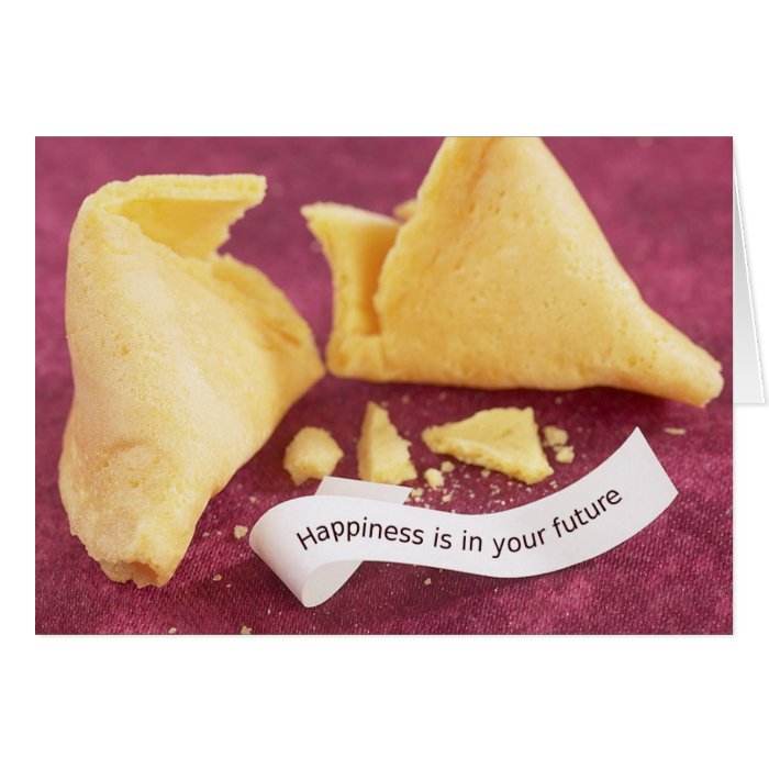 Happiness Fortune Cookie Card