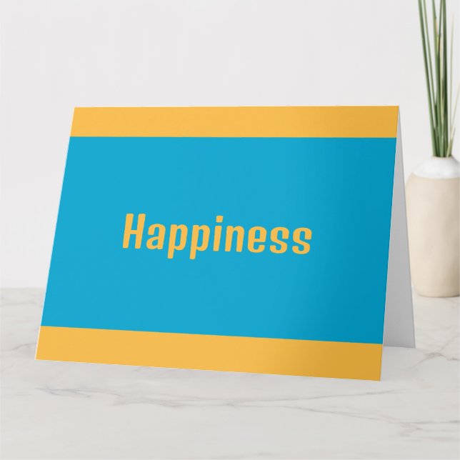 Happiness Greeting Card (Front)