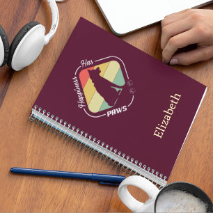 Happiness Has Paws Design Notebook