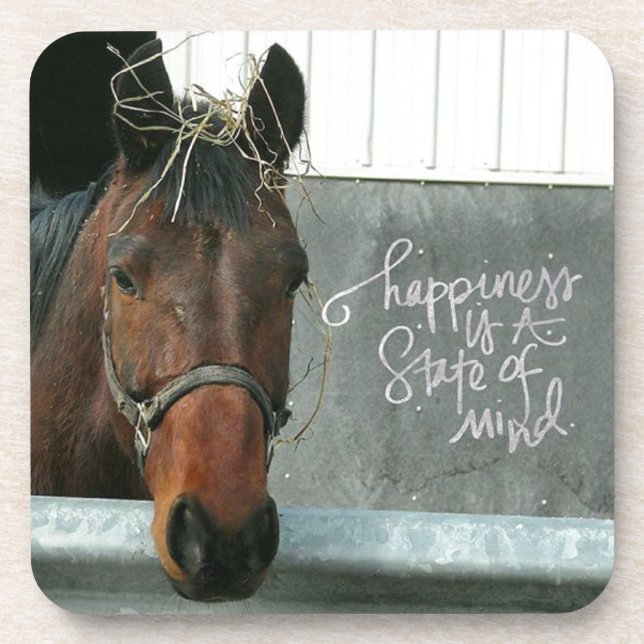 Happiness Horse Drink Coaster (Front)