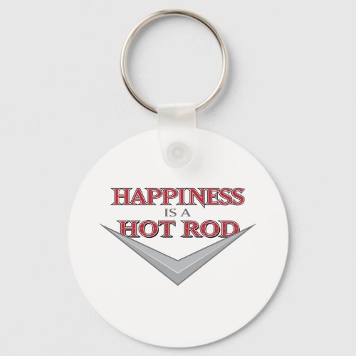 Happiness Hot Rod Keychain