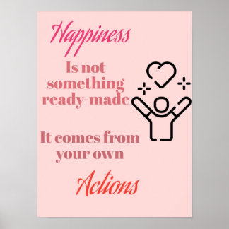 Happiness in Action: poster quoet