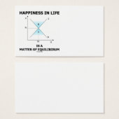 Happiness In Life Is A Matter Of Equilibrium (Front & Back)