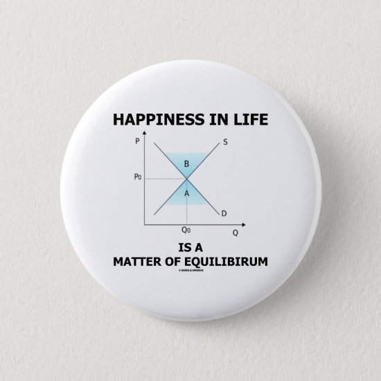 Happiness In Life Is A Matter Of Equilibrium Button