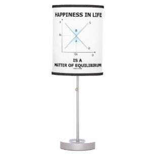 Happiness In Life Is A Matter Of Equilibrium Econ Table Lamp