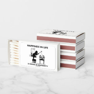 Happiness In Life Is Found In Serendipity Cat Fish Matchboxes