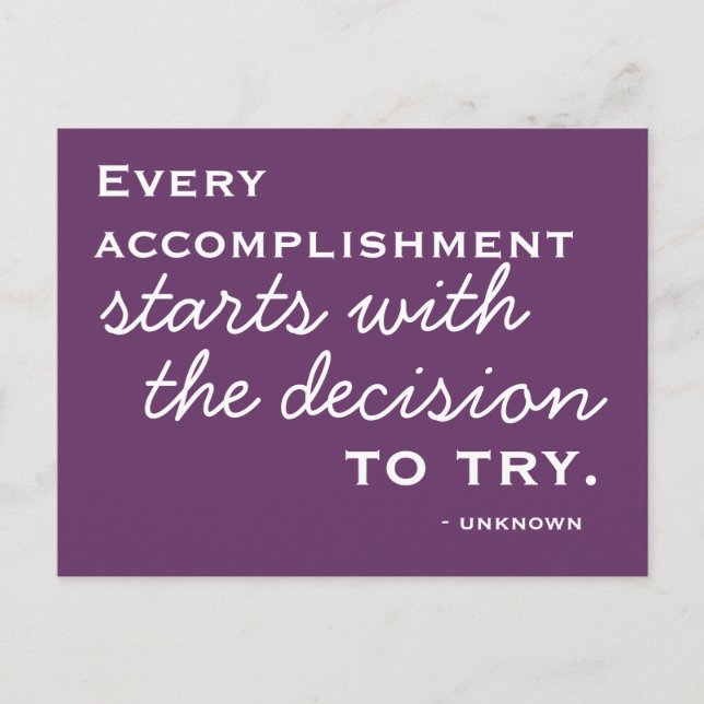 Happiness Inspiration -  Motivational Postcard (Front)