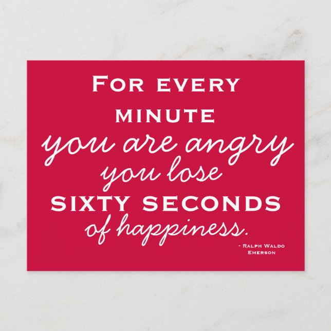 Happiness Inspiration -  Motivational Postcard (Front)