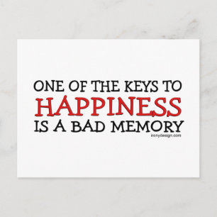 Happiness is a Bad Memory Postcard