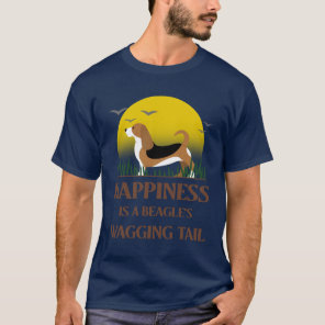 Happiness is a Beagle's wagging tail T-Shirt
