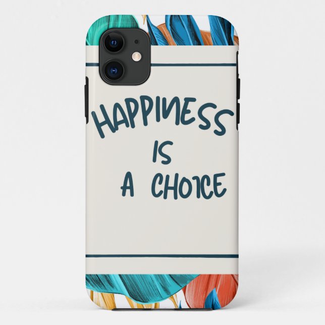 Happiness is a choice! Best Gift Case-Mate iPhone Case (Back)