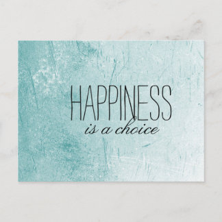 Happiness is a Choice Postcard