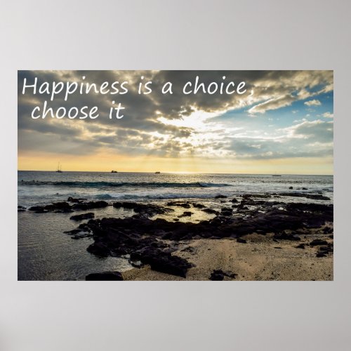 Happiness is a choice poster