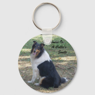 Happiness Is: A Collie's Smile Keychain