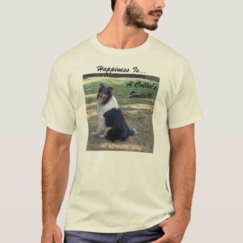 Happiness Is A Collies Smile T_Shirt