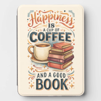 Happiness Is a Cup of Coffee & A Good Book Kindle Cover