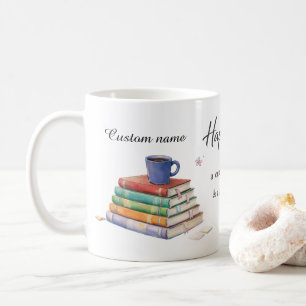 Happiness Is a Cup of Coffee & a Good Book Mug