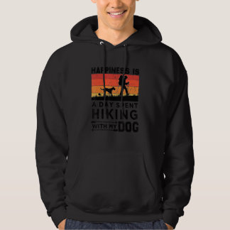 Happiness Is A Day Spent Hiking With My Dog Cool D Hoodie